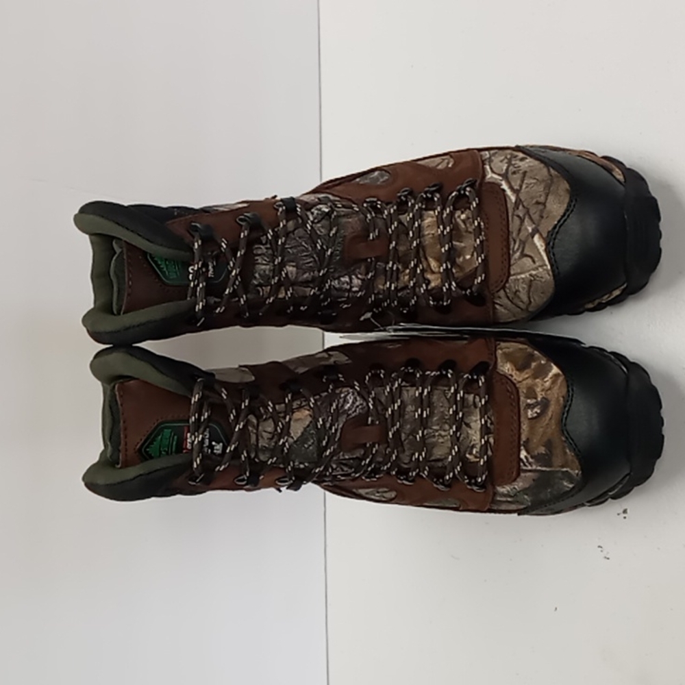 Wood N Stream Boots Men's Size 8.5 Brown & Black Rubber Sole Leather Boots